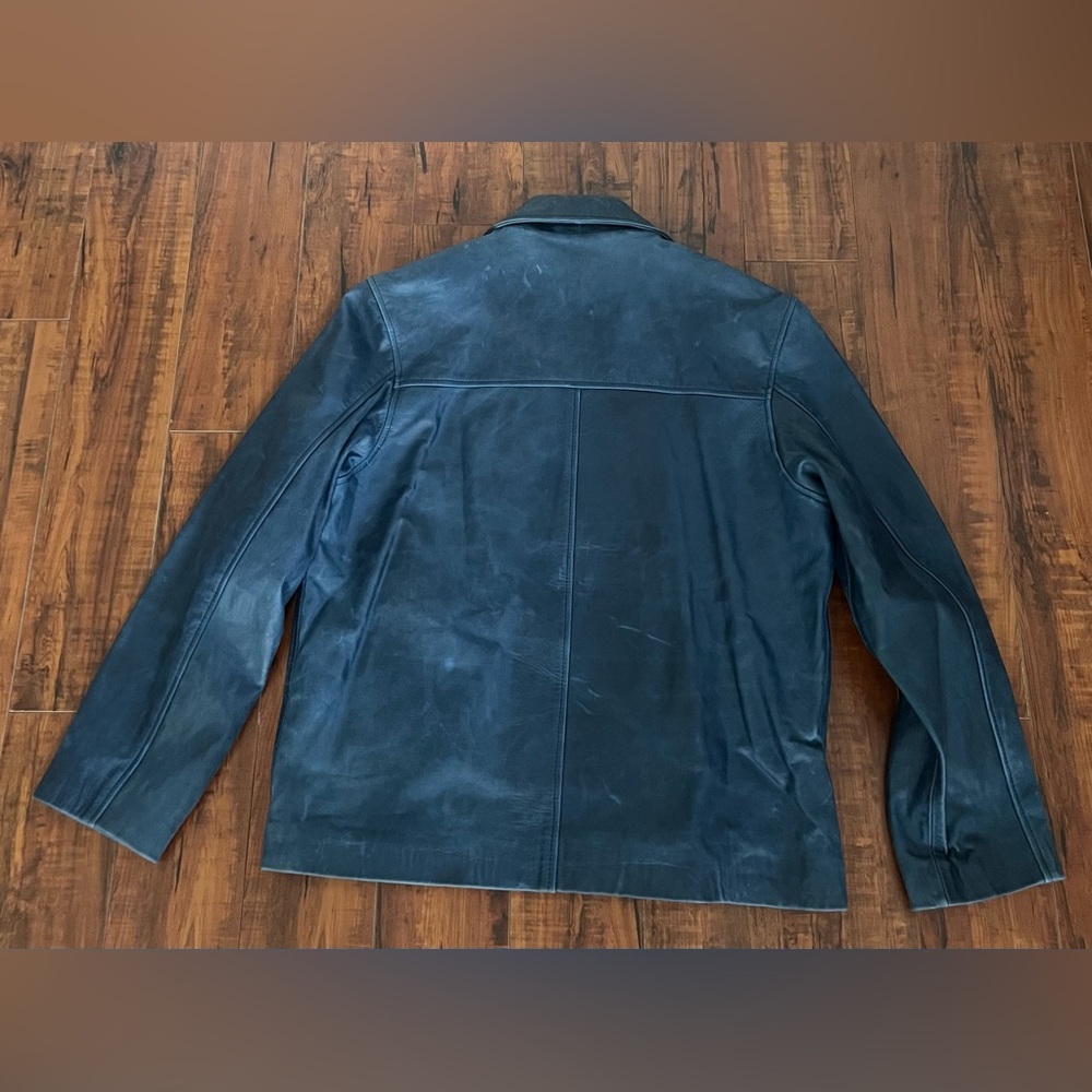 7 For All Mankind Men’s Leather Jacket - Picture 4 of 12